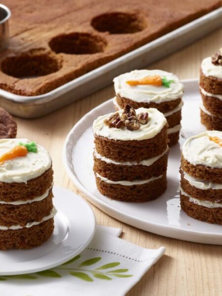 Image Carrot Cake Mini Stacks with Cream Cheese Frosting